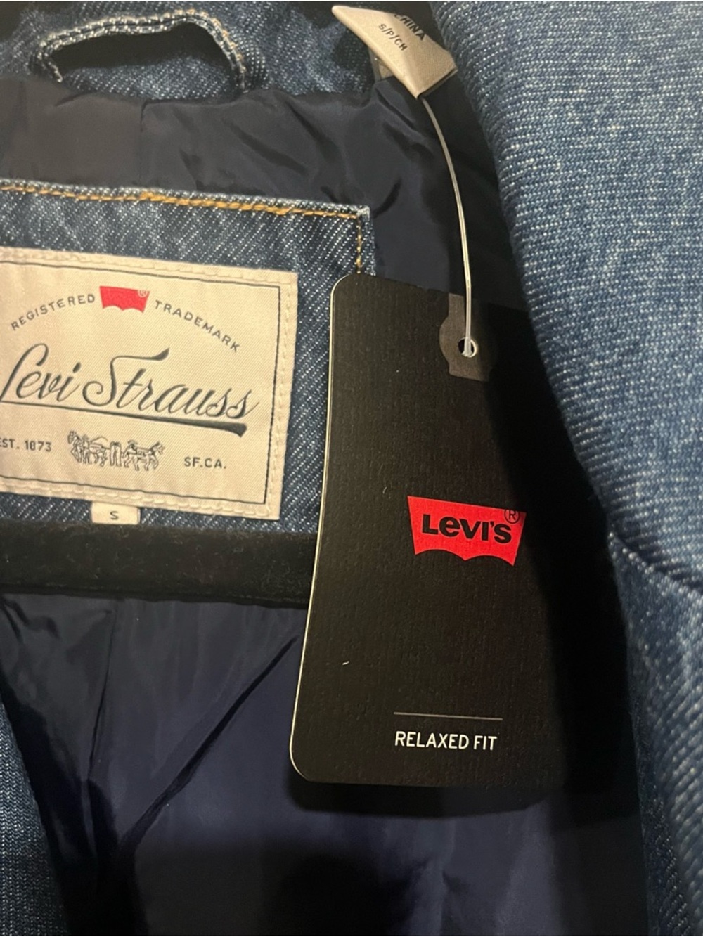 Levi's Blue Denim Trench Coat - Picture 10 of 12